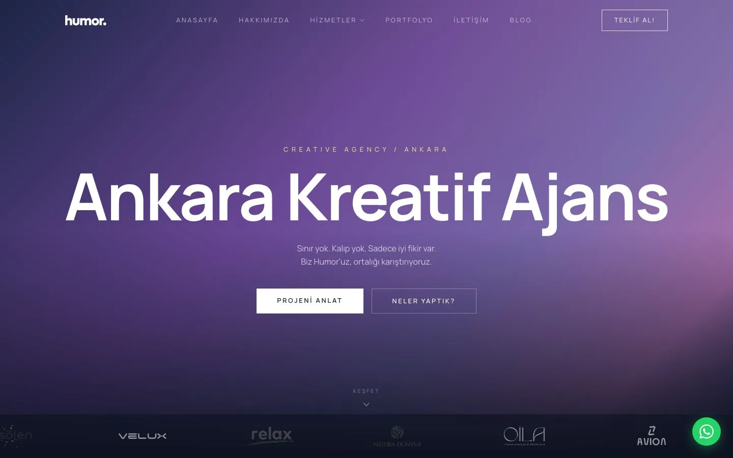 Humor Kreatif — proje ekran görüntüsü